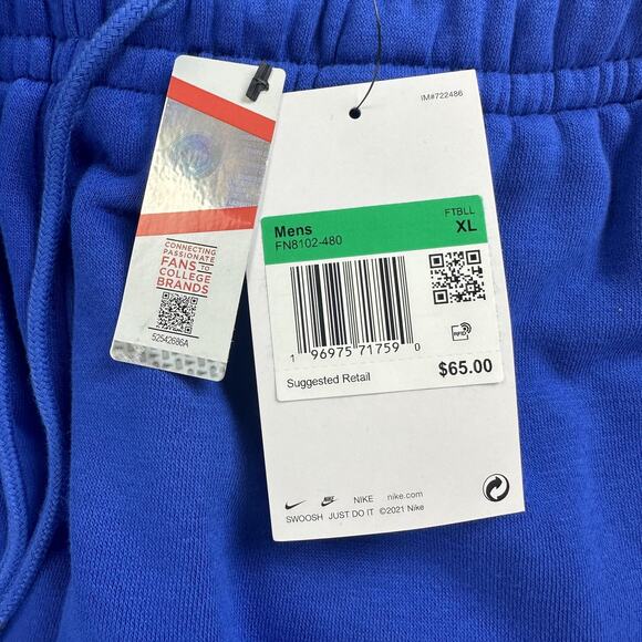 Duke Blue Devils Shorts Mens XL NCAA Basketball Nike Fleece Standard Fit Pockets - Picture 5 of 10